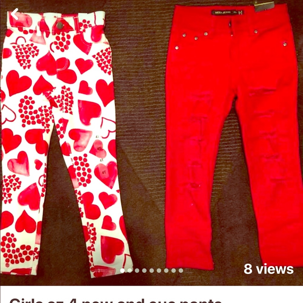 Girls sz 4 new and used pants